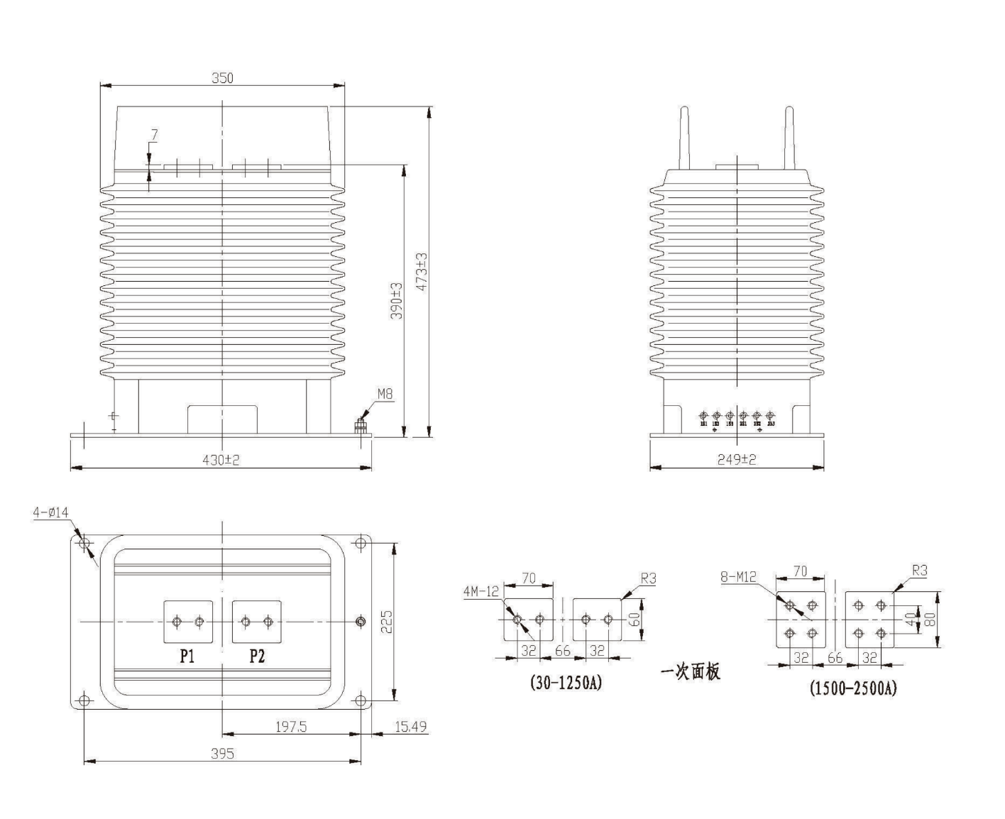 LZZBJ9-36:250W1G1 outline drawing.png